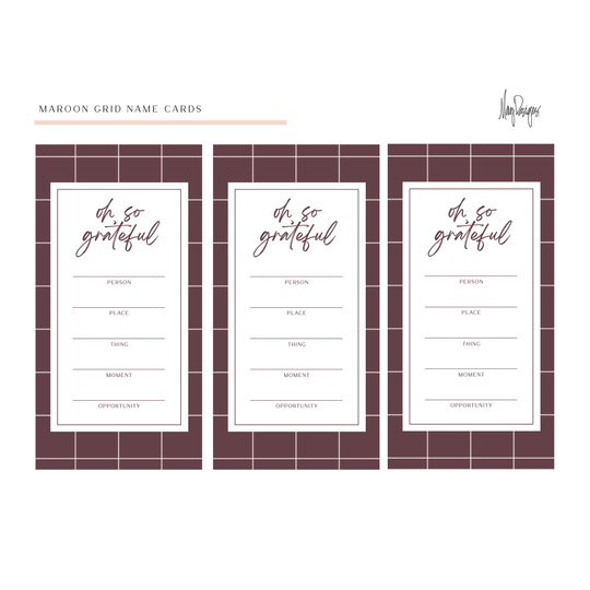 grid maroon gratitude PROMPTs