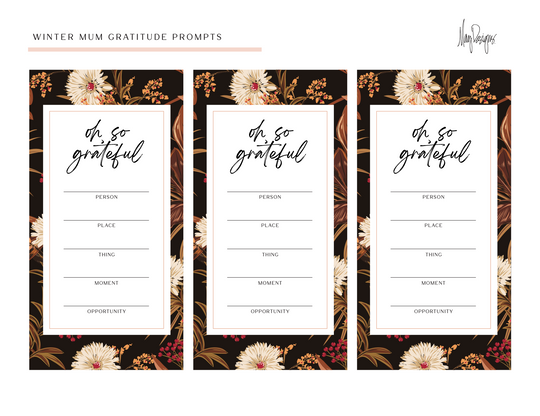 Winter Mum Gratitude Prompts