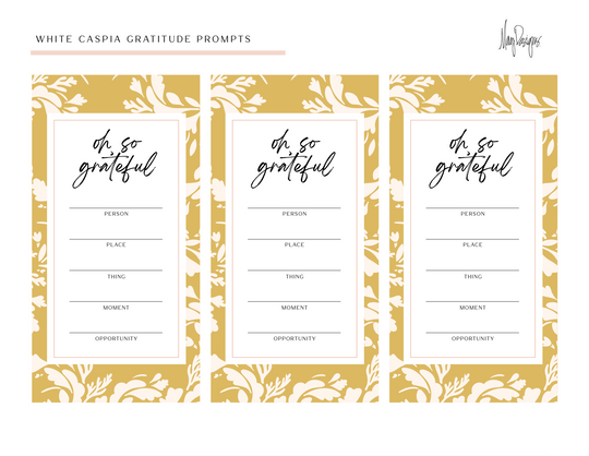 White Caspia Gratitude Prompts