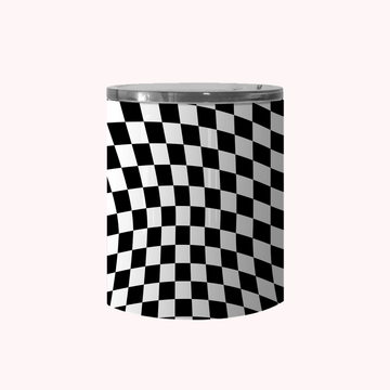 Wavy Checkerboard Black